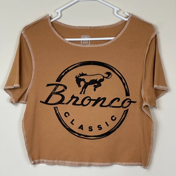 Ford Official Licensed Product Tops - NWOT Ford Bronco Classic Cropped T-Shirt Women's Size XL
